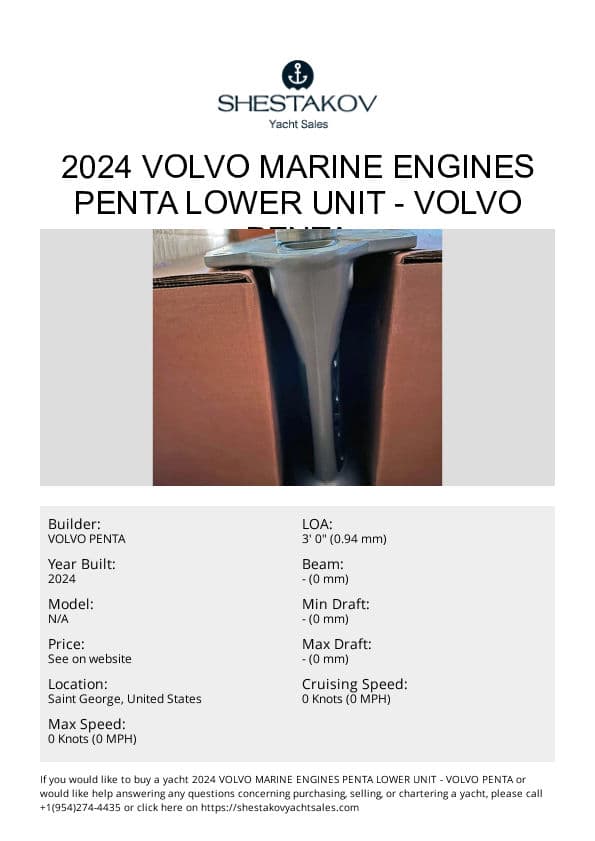 2024 VOLVO MARINE ENGINES PENTA LOWER UNIT - undefined - 2024