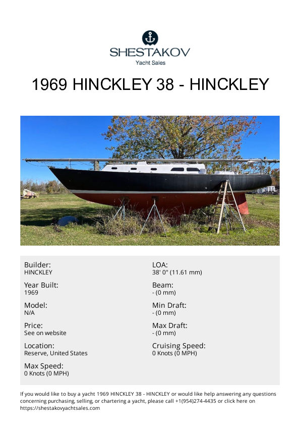 1969 HINCKLEY 38 - undefined - 1969