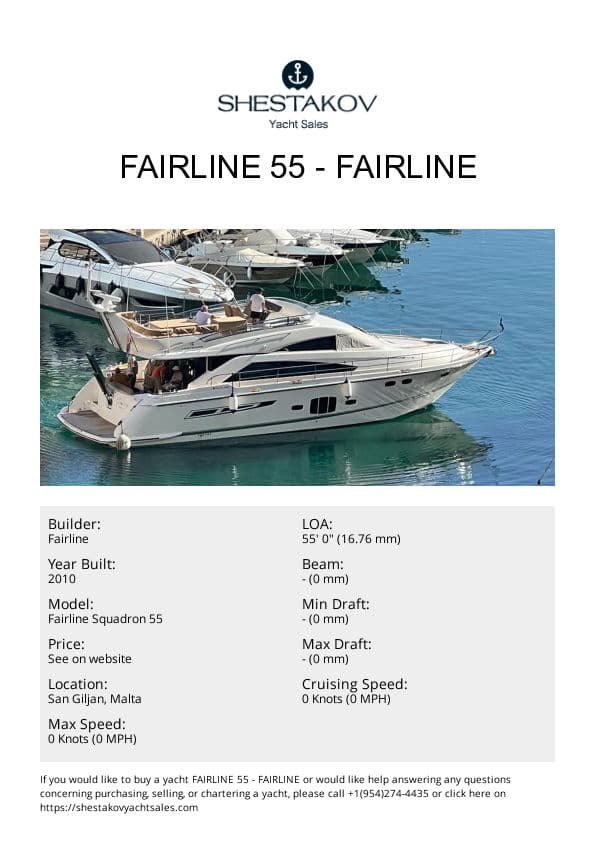Fairline 55 - Fairline Squadron 55 - 2010