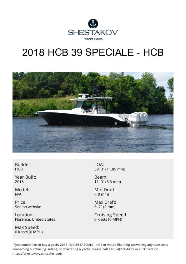 2018 HCB 39 Speciale - undefined - 2018