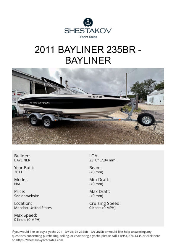 2011 BAYLINER 235BR - undefined - 2011