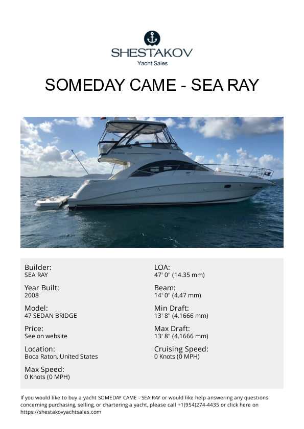 SOMEDAY CAME - 47 SEDAN BRIDGE - 2008