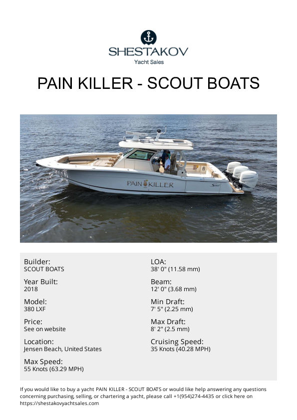 PAIN KILLER - 380 LXF - 2018