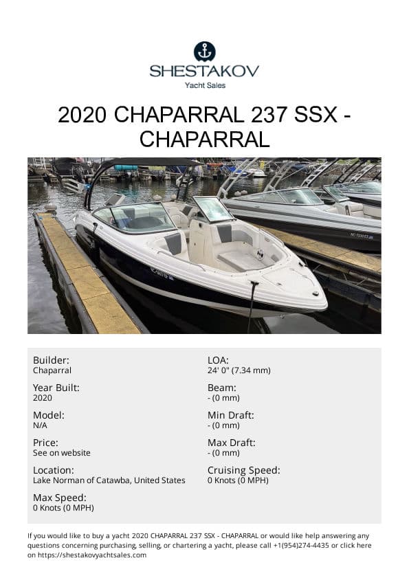 2020 CHAPARRAL 237 SSX - undefined - 2020