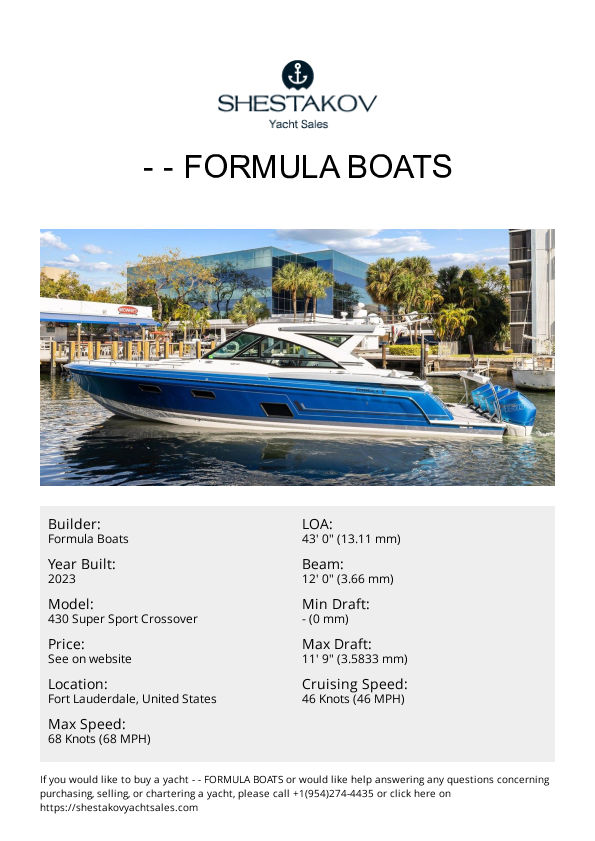 - - 430 Super Sport Crossover - 2023