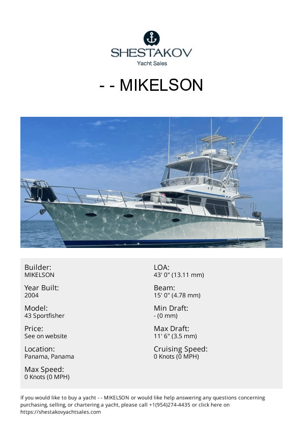 - - 43 Sportfisher - 2004