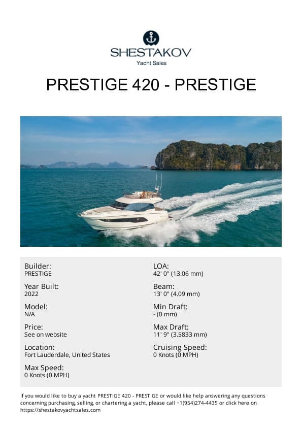 Prestige 420 - undefined - 2023