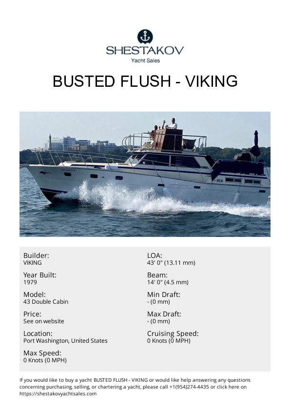 Busted Flush - 43 Double Cabin - 1979