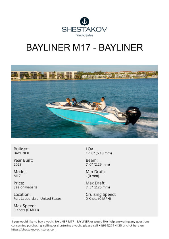 Bayliner M17 - M17 - 2024