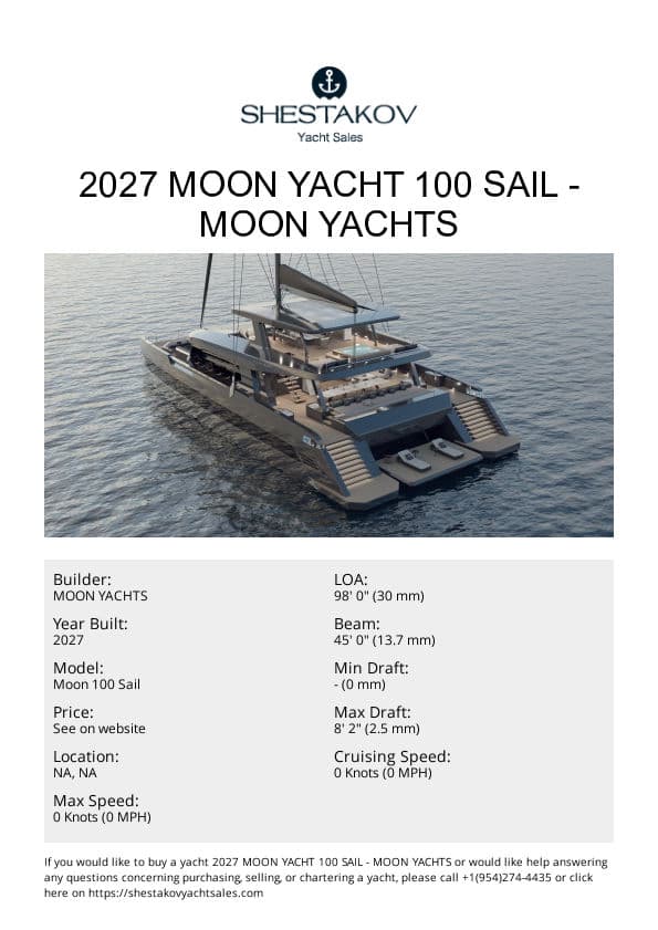 2027 Moon Yacht 100 Sail - Moon 100 Sail - 2027