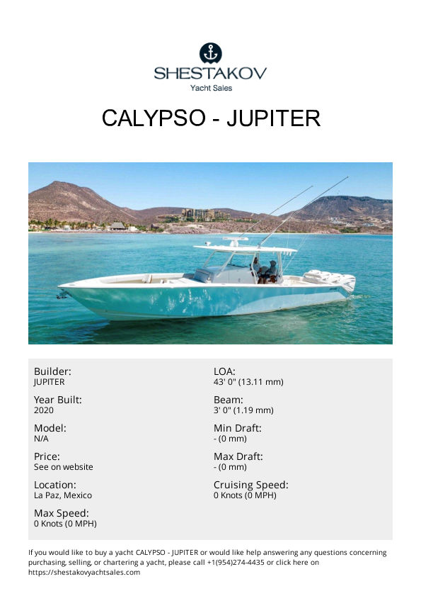CALYPSO - undefined - 2020