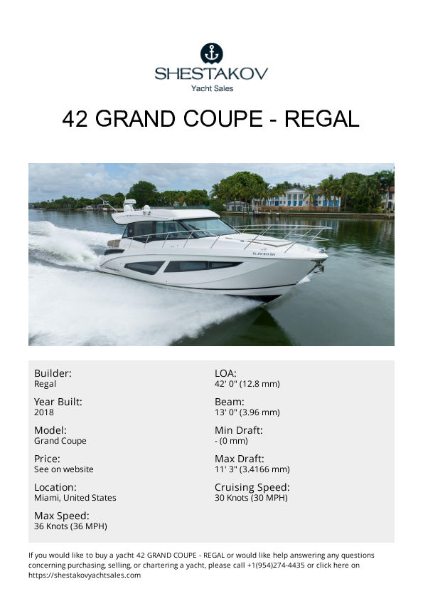 42 Grand Coupe - Grand Coupe - 2018