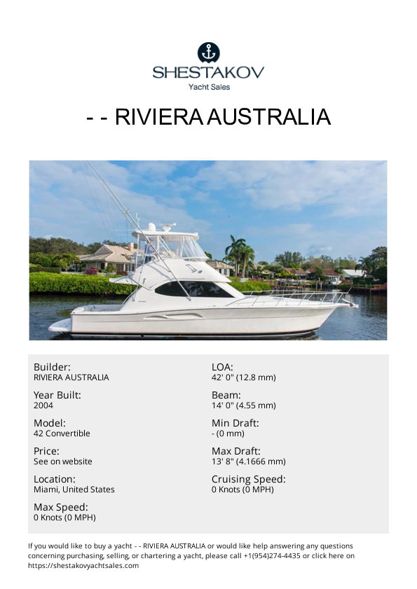 - - 42 Convertible - 2004