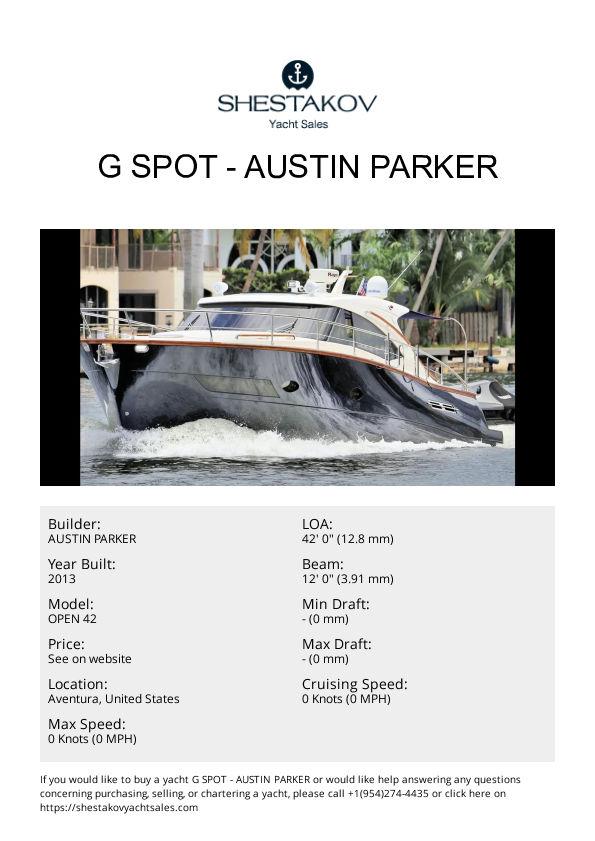 G Spot - OPEN 42 - 2013