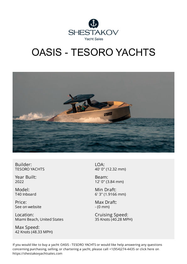 OASIS - T40 Inboard - 2022