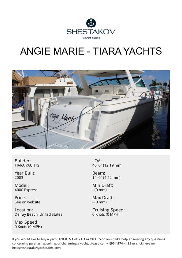 Angie Marie - 4000 Express - 2003