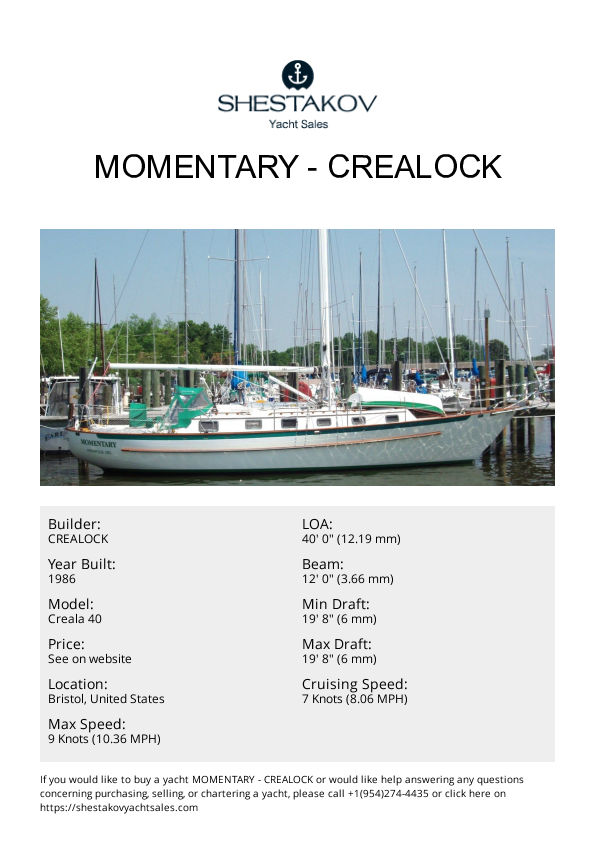 MOMENTARY - Creala 40 - 1986