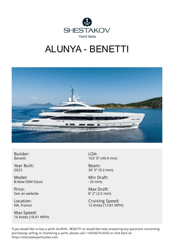 ALUNYA - B.Now 50M Oasis - 2023