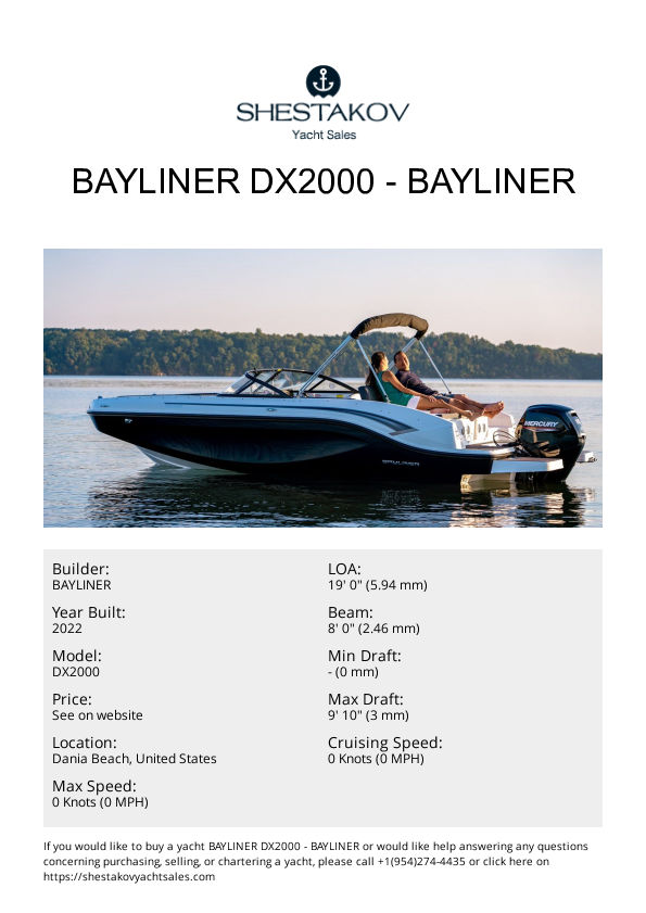 Bayliner DX2000 - DX2000 - 2023