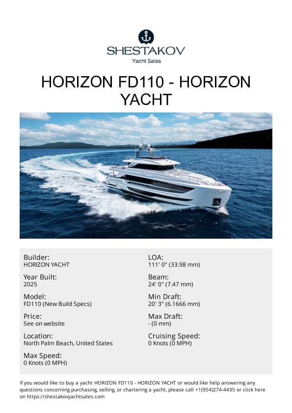 Horizon FD110 - FD110 (New Build Specs) - 2026