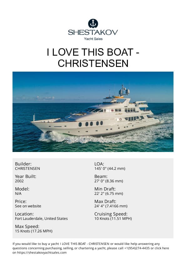 I Love This Boat - undefined - 2002