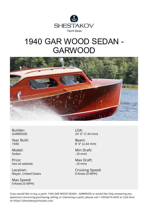 1940 Gar Wood Sedan - Sedan - 1940
