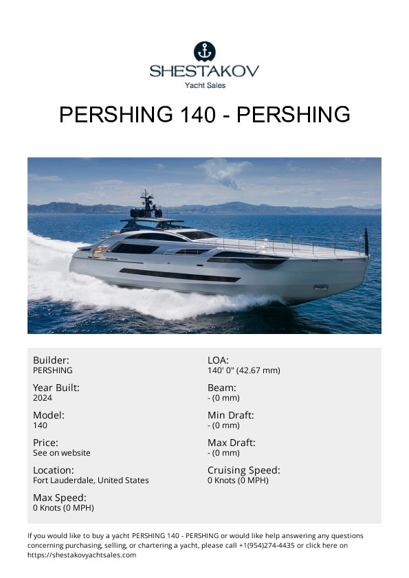 Pershing 140 - 140 - 2026