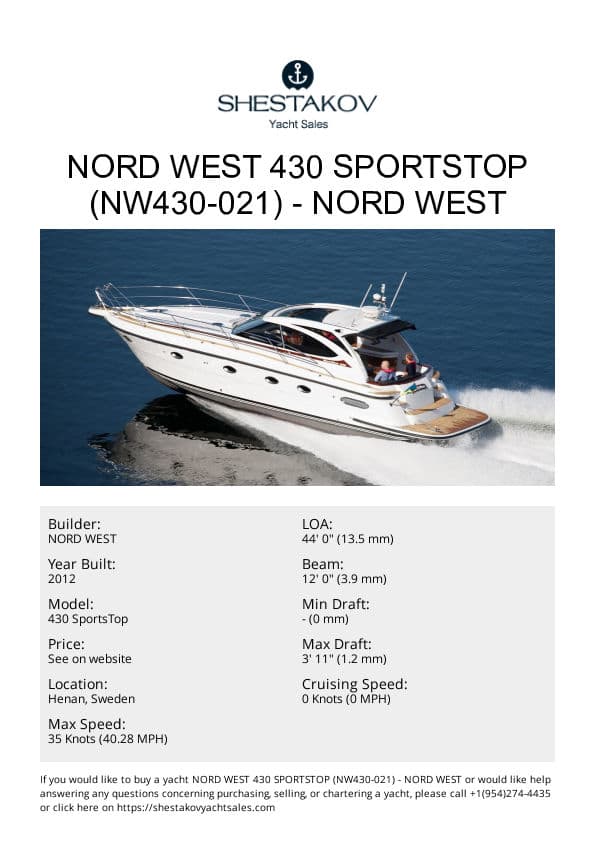 Nord West 430 SportsTop (NW430-021) - 430 SportsTop - 2013