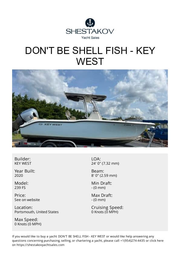 Don't Be Shell Fish - 239 FS - 2020