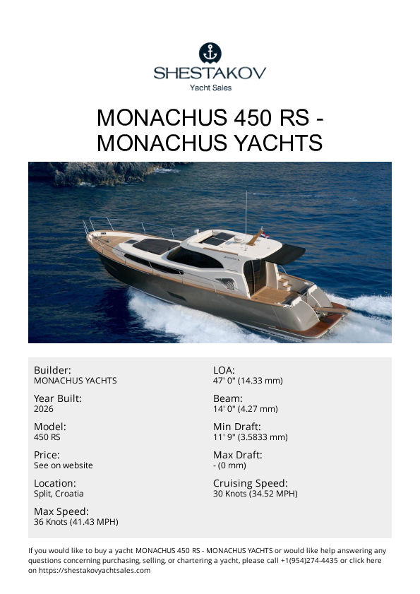 MONACHUS 450 RS - 450 RS - 2026