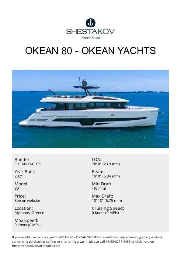 OKEAN 80 - 80 - 2021