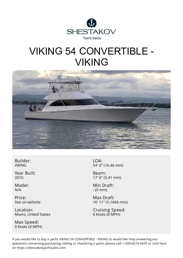 Viking 54 Convertible - undefined - 2010