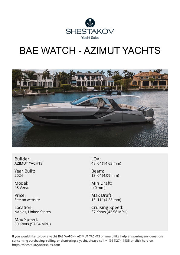 Bae Watch - 48 Verve - 2024