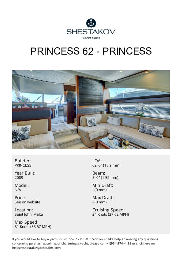 Princess 62 - undefined - 2009
