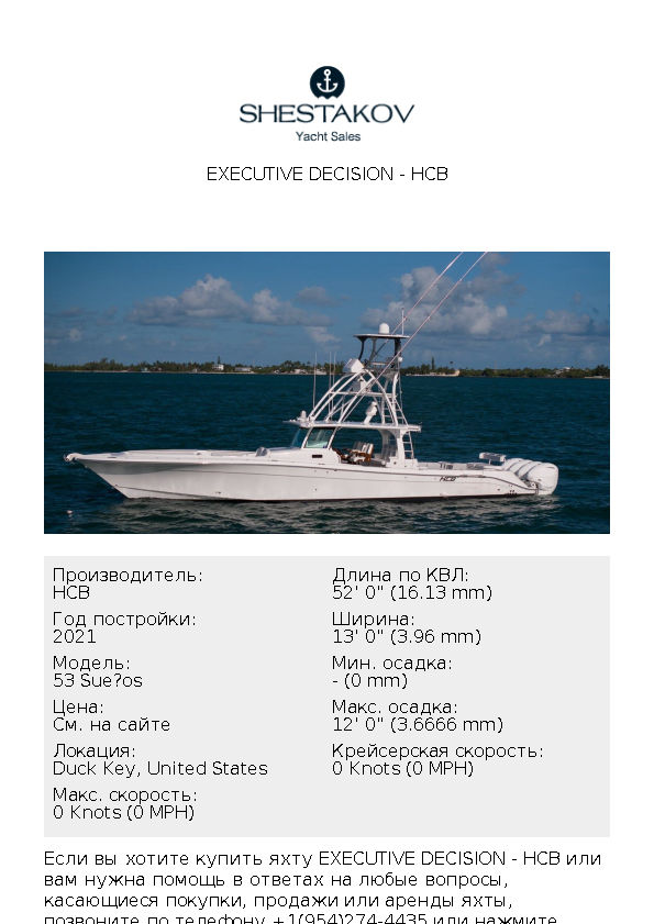 EXECUTIVE DECISION - 53 Suenos - 2021