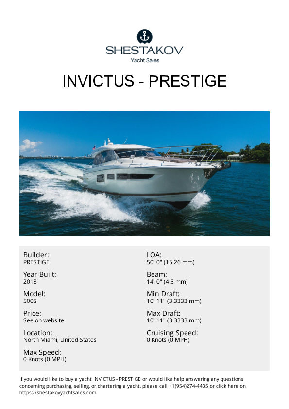 INVICTUS - 500S - 2018