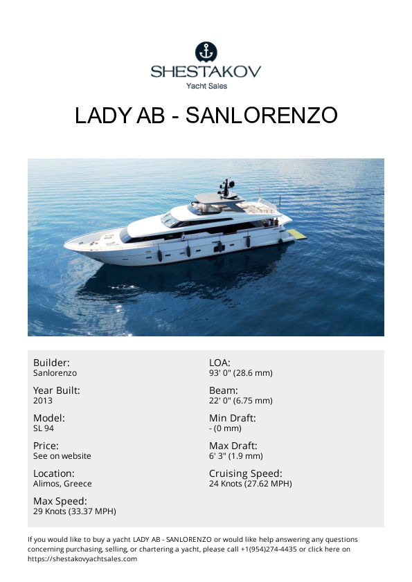 LADY AB - SL 94 - 2013