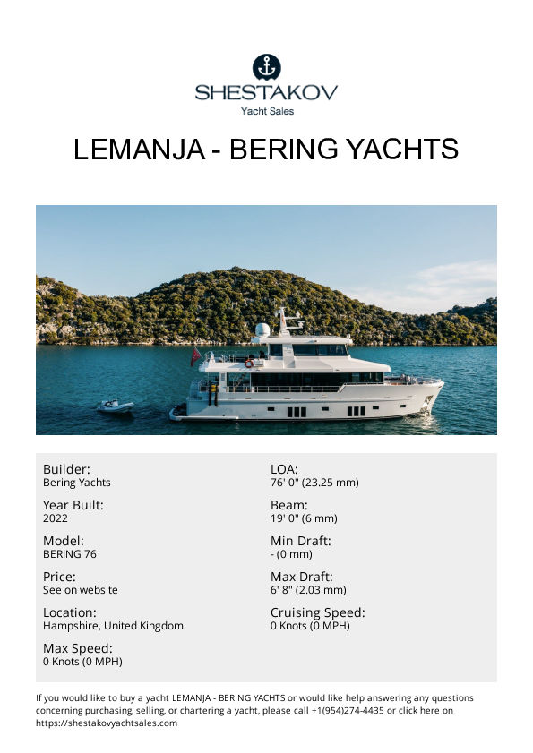LEMANJA - BERING 76 - 2022