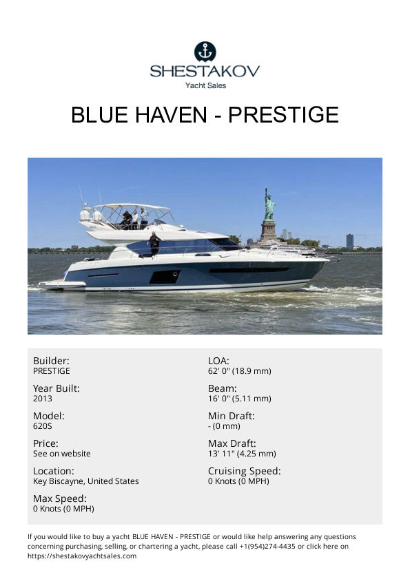 BLUE HAVEN - 620S - 2014