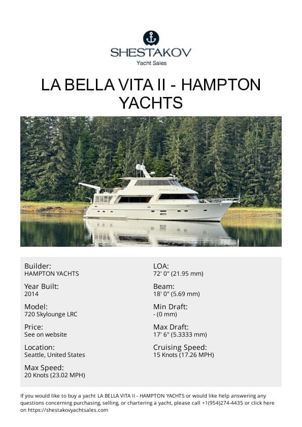 LA BELLA VITA II - 720 Skylounge LRC - 2014