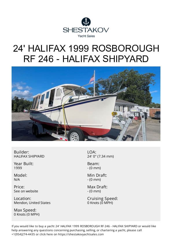 24' Halifax 1999 Rosborough RF 246 - undefined - 1999