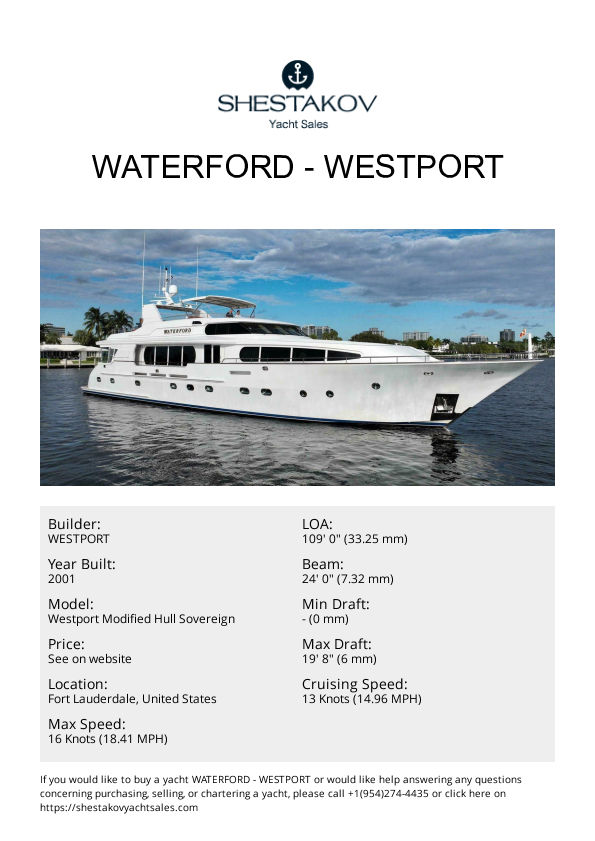 Waterford - Westport Modified Hull Sovereign - 2001