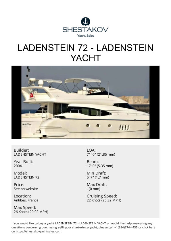 LADENSTEIN 72 - LADENSTEIN 72 - 2004