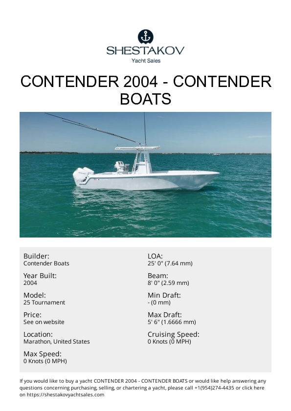 Contender 2004 - 25 Tournament - 2004