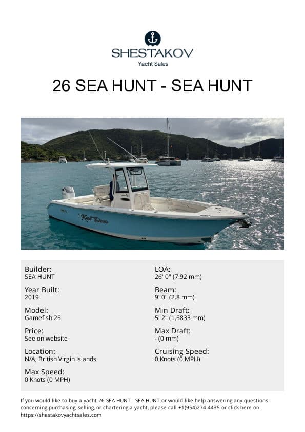 26 Sea Hunt - Gamefish 25 - 2019