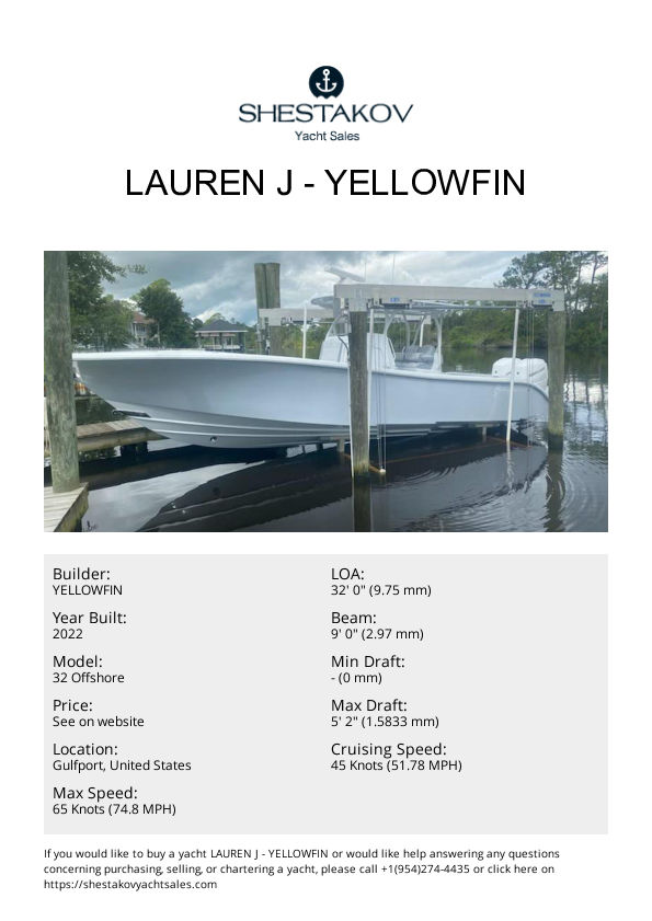 Lauren J - 32 Offshore - 2022