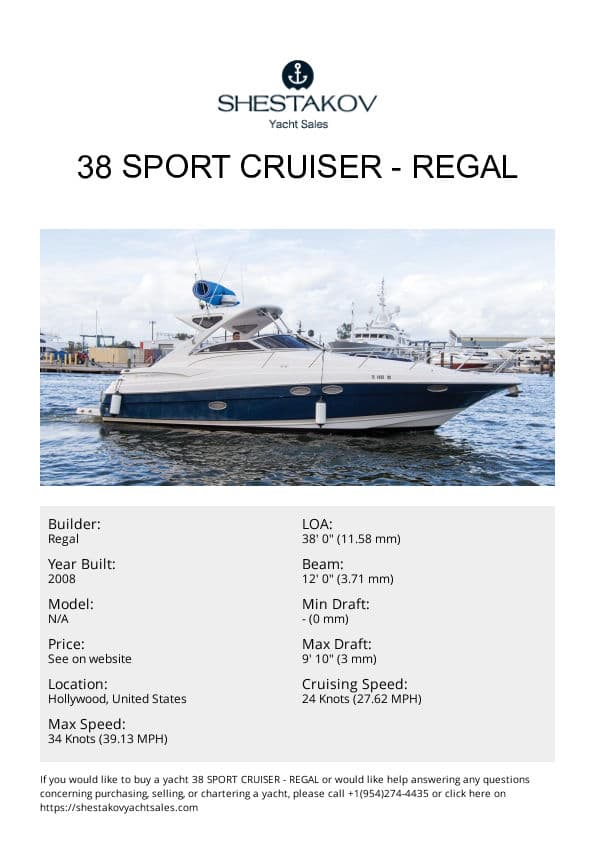38 Sport Cruiser - undefined - 2008