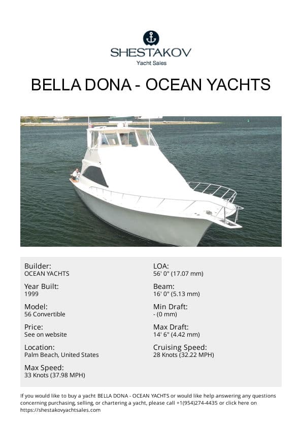 Bella Dona - 56 Convertible - 1999