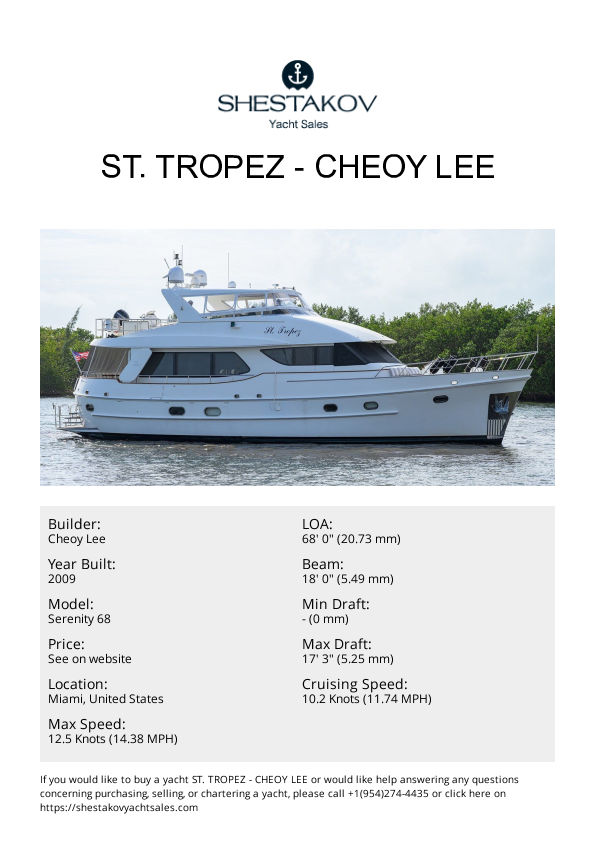 ST. TROPEZ - Serenity 68 - 2009