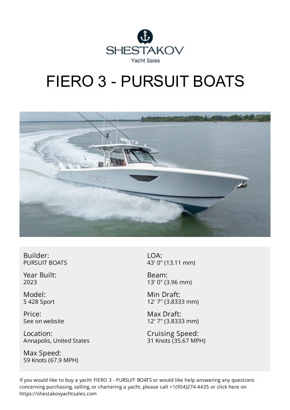 FIERO 3 - S 428 Sport - 2023